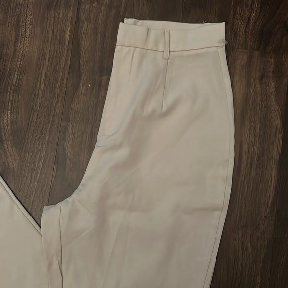Cream Prettylittlething Wide Leg Pants - Picture 3 of 5